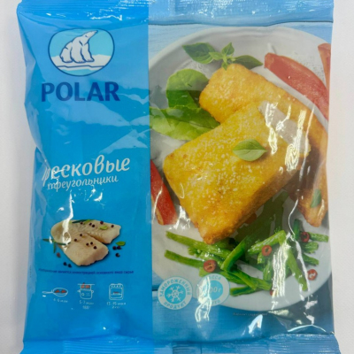 Треугольники из филе тресковых рубленные в панировке 600 гр